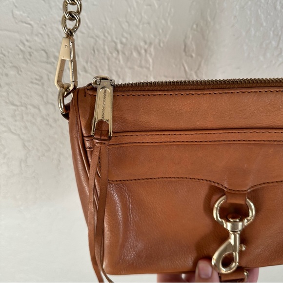 Rebeca Minkoff Mini MAC Brown Leather Chain Strap Bag - Picture 7 of 9